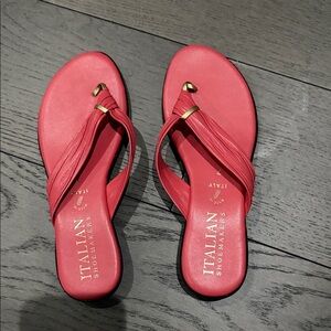 Italian Shoemakers Bold Red Sandals